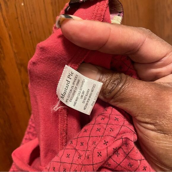 Mustard Pie Kids Matching Set - Red and Gold - Picture 8 of 10